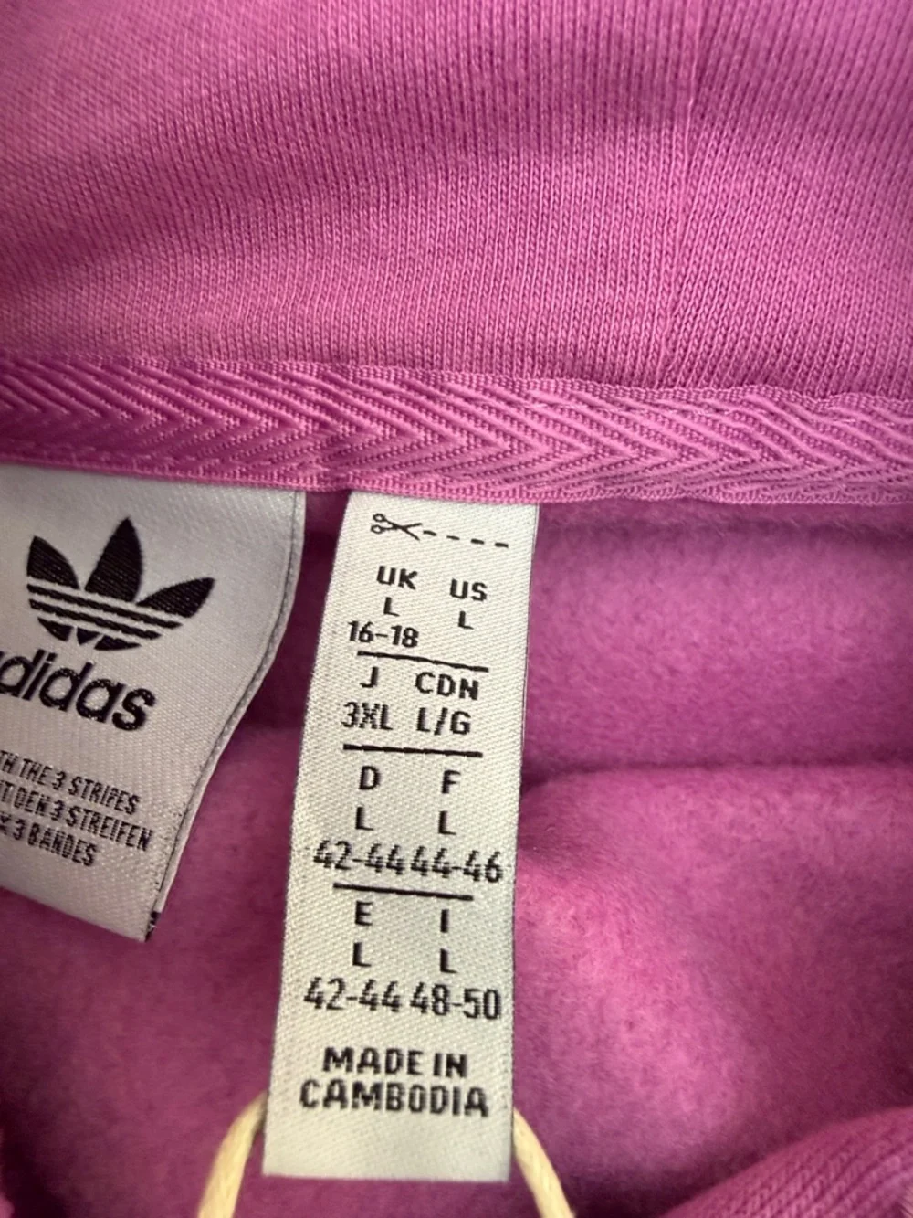 Adidas Originals Essentials Oversized‎ Fleece Hoodie in Aurora Plum Purple